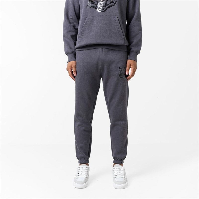 Closure London Mens Patent Fury Tracksuit Charcoal - Image 5