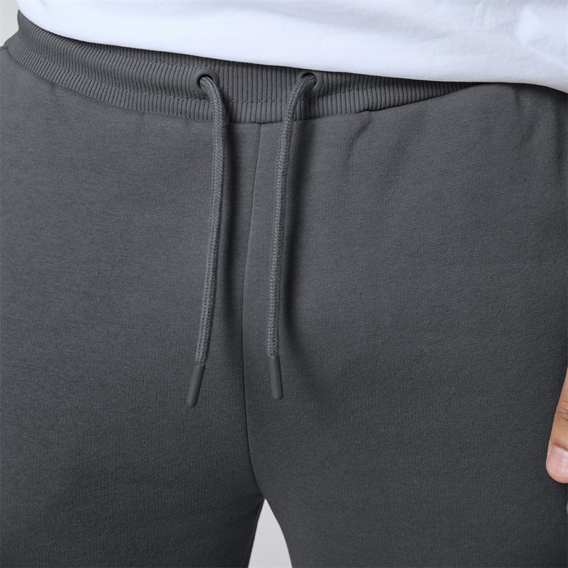 Closure London Mens Relaxed Open Hem Joggers Charcoal - Image 5