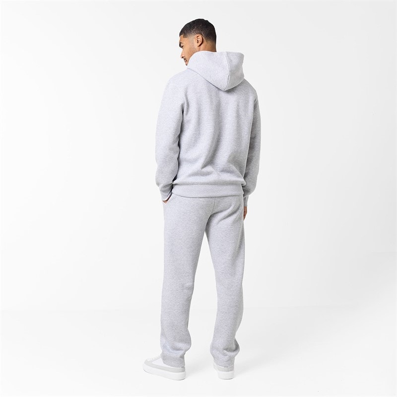 Closure London Mens Open Hem Tonal Signature Tracksuit Light Marl - Image 2