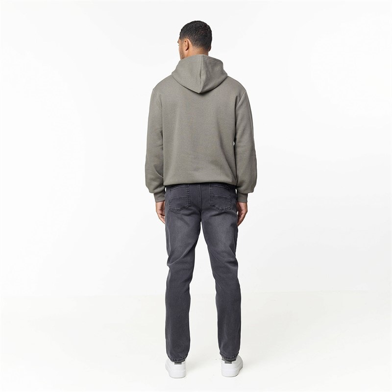 Closure London Mens Relaxed Fit Hoodie Olive Smoke - Image 2