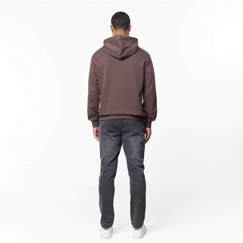 Closure London Mens Relaxed Fit Hoodie Coffee - Image 2