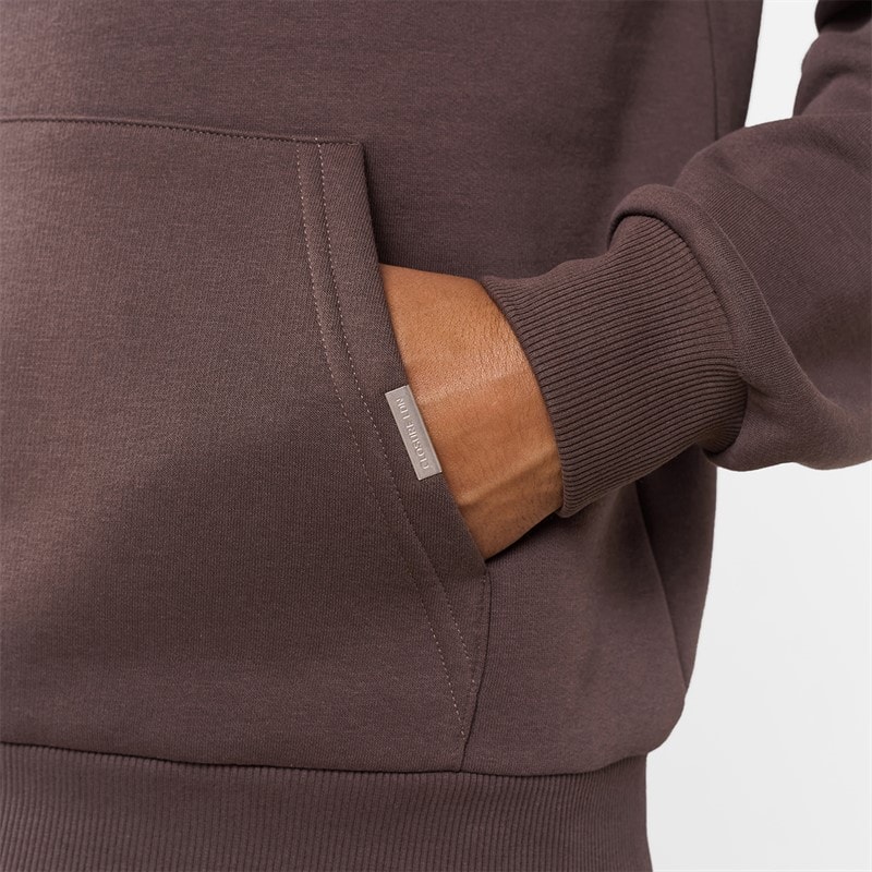 Closure London Mens Relaxed Fit Hoodie Coffee - Image 3