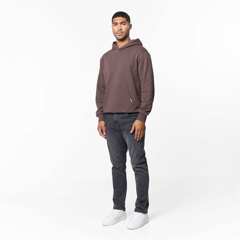 Closure London Mens Relaxed Fit Hoodie Coffee - Image 4