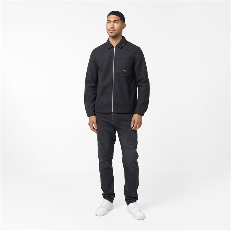 Closure London Mens Overshirt Black - Image 2