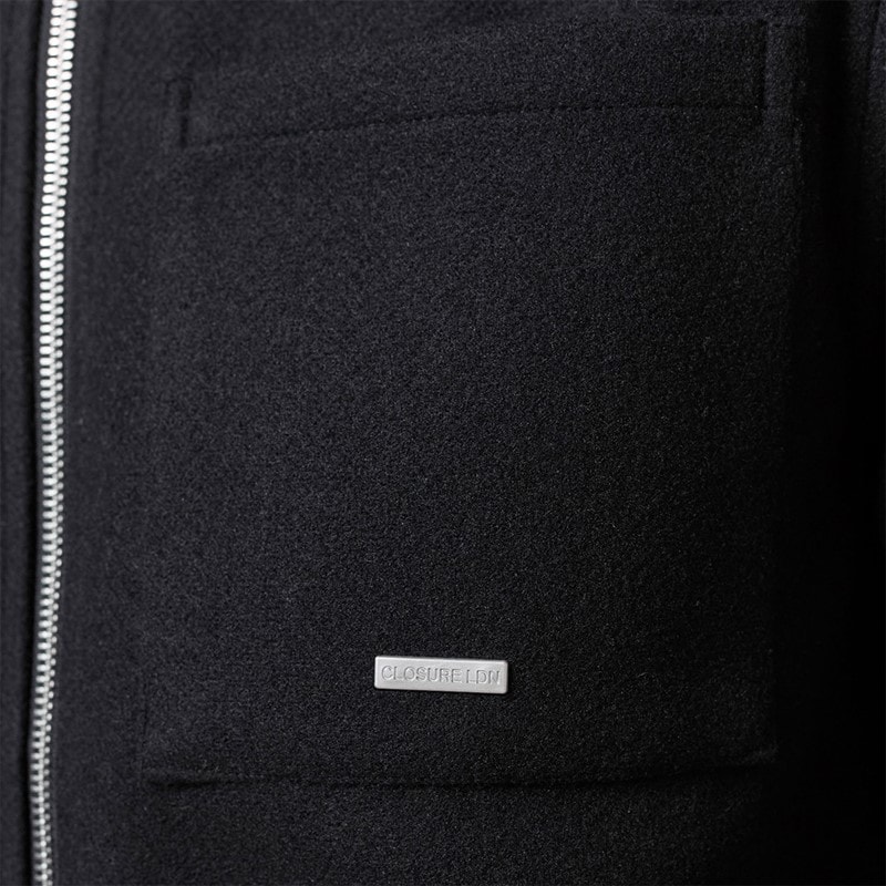 Closure London Mens Overshirt Black - Image 5