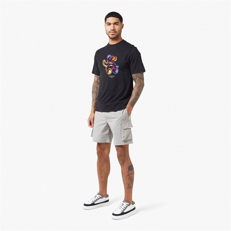 Closure London Mens Pop Art Teddy T-Shirt Black - Image 4