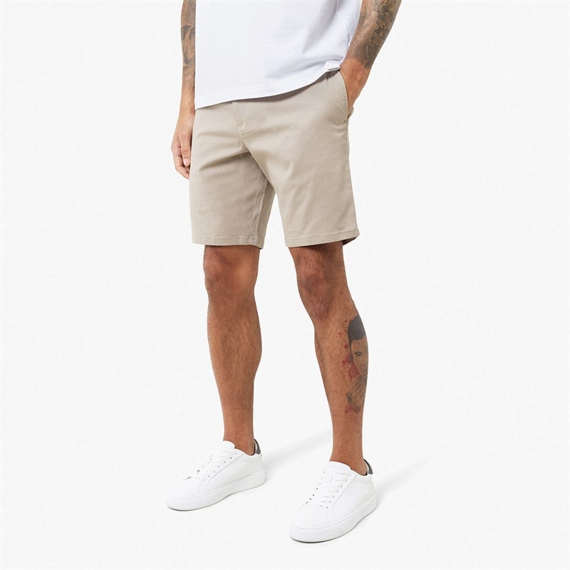 Closure London Mens Relaxed Chino Shorts Stone - Image 1