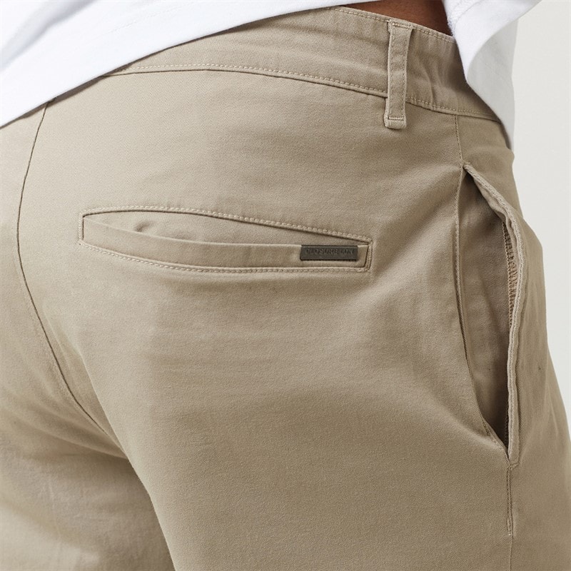 Closure London Mens Relaxed Chino Shorts Stone - Image 3