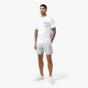 Closure London Mens Contrast Nylon Pocket T-Shirt And Shorts Set White/Grey