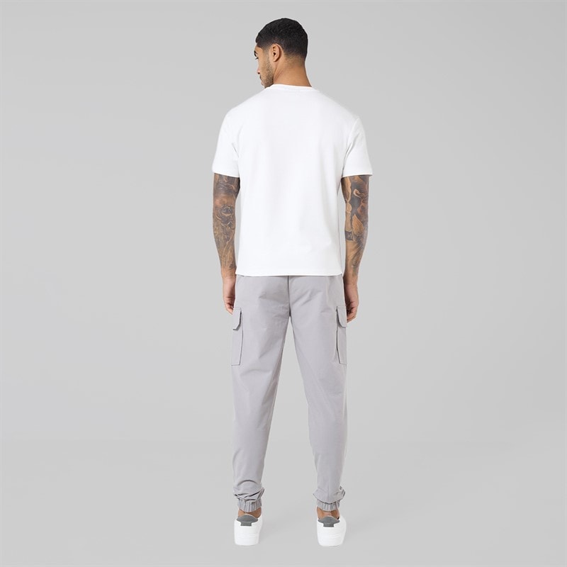 Closure London Mens Utility Cargo Pants Ice Grey - Image 2