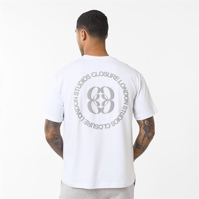 Closure London Mens Emblem T-Shirt White - Image 1