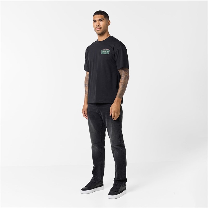 Closure London Mens Vintage Badge Atelier T-Shirt Black - Image 4