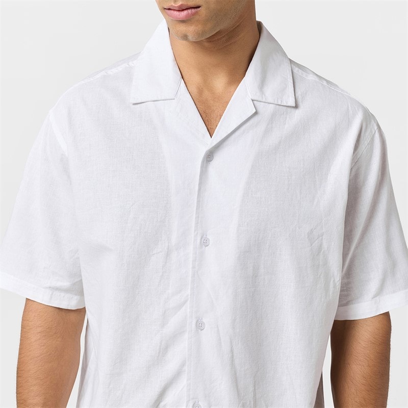 Closure London Mens Linen Shirt White - Image 4