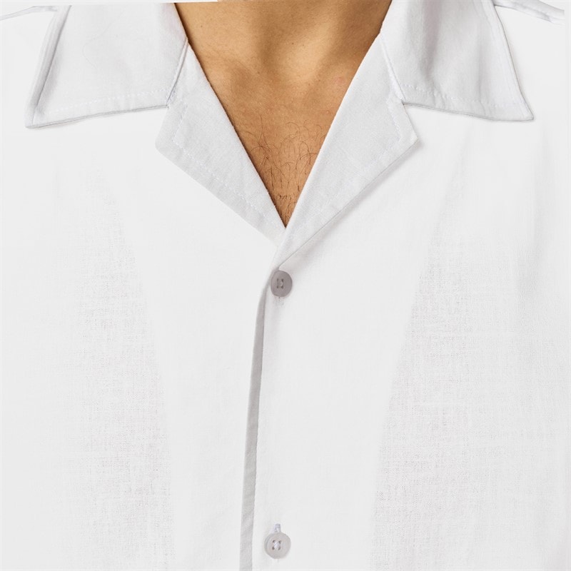 Closure London Mens Linen Shirt White - Image 5