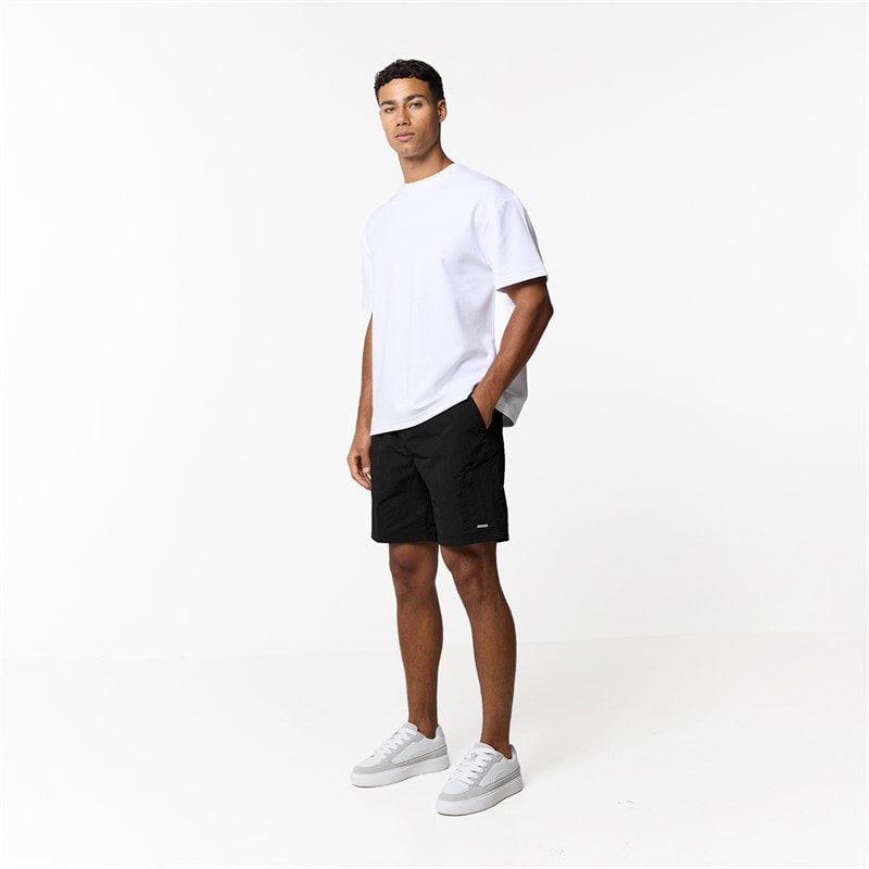 Closure London Mens Zip Tech Pocket Shorts Black - Image 2