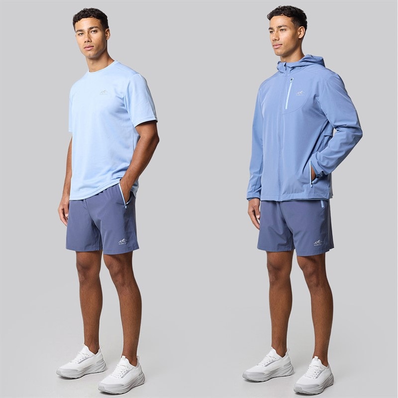 Closure London Mens Contrast Zip Tri Set Washed Blue/Navy - Image 1