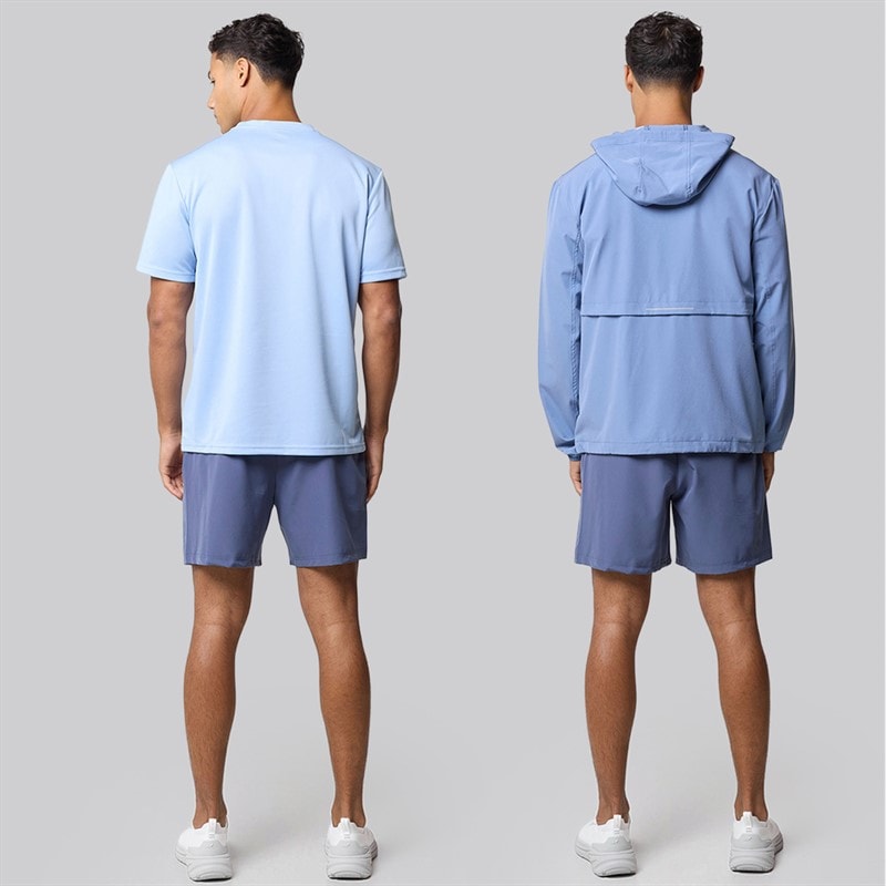 Closure London Mens Contrast Zip Tri Set Washed Blue/Navy - Image 2