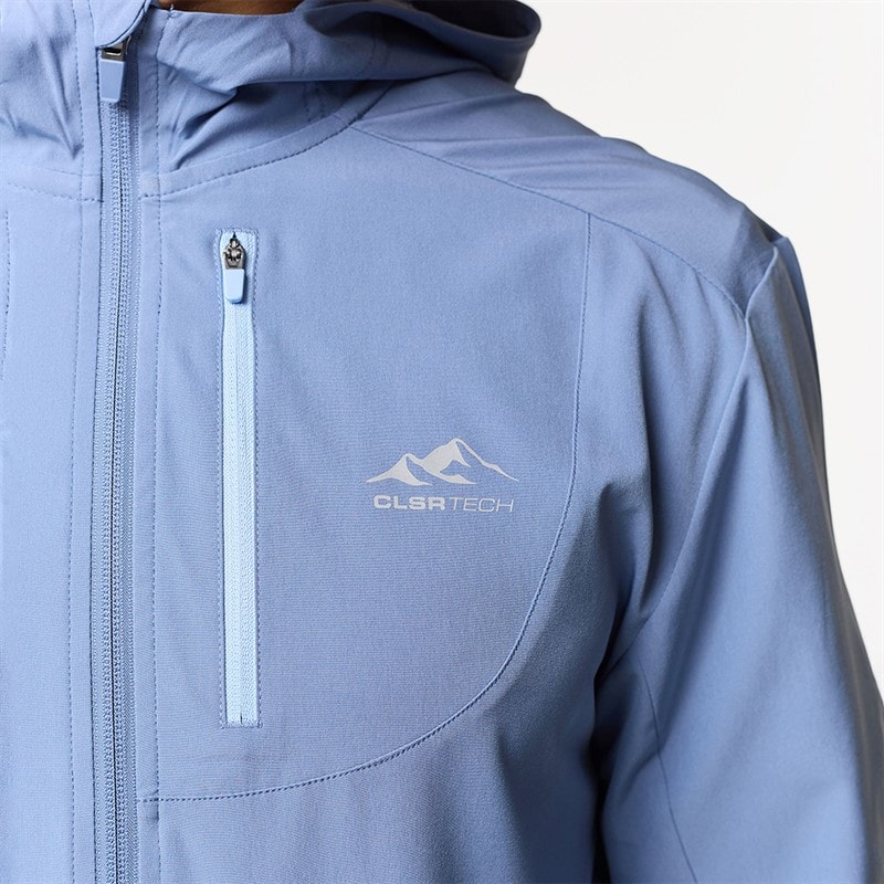 Closure London Mens Contrast Zip Tri Set Washed Blue/Navy - Image 3
