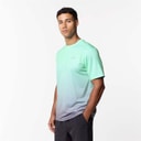 Closure London Mens Ombre Poly T-Shirt Mint/Ice Grey