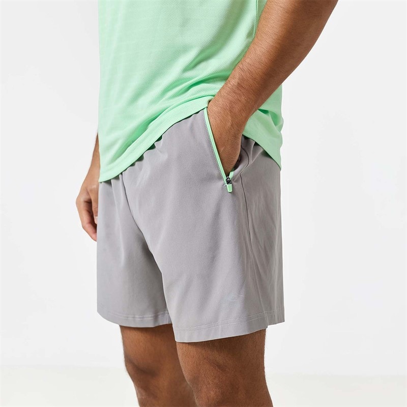 Closure London Mens T-Shirt And Shorts Set Neon Neon Mint/Mid Grey - Image 5