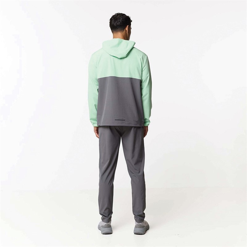 Closure London Mens Tech Tracksuit Charcoal/Neon Mint - Image 2