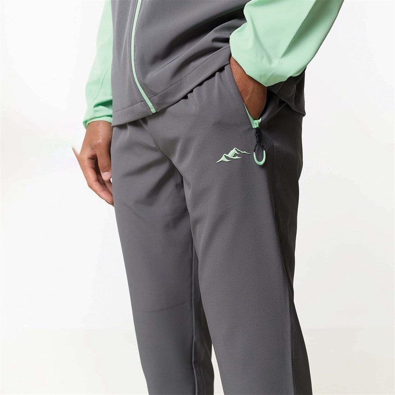 Closure London Mens Tech Tracksuit Charcoal/Neon Mint - Image 4