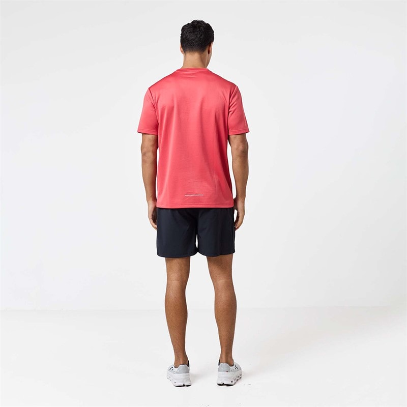 Closure London Mens Core Tech T-Shirt Coral Red - Image 2