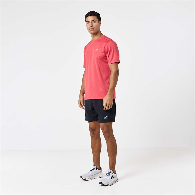 Closure London Mens Core Tech T-Shirt Coral Red - Image 4