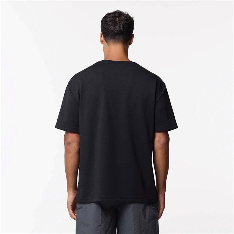 Closure London Mens Relaxed Scuba T-Shirt Black - Image 2