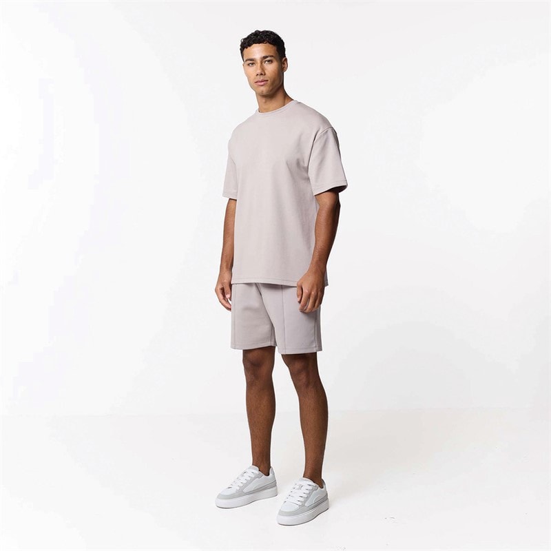 Closure London Mens Relaxed Scuba T-Shirt Stone - Image 4