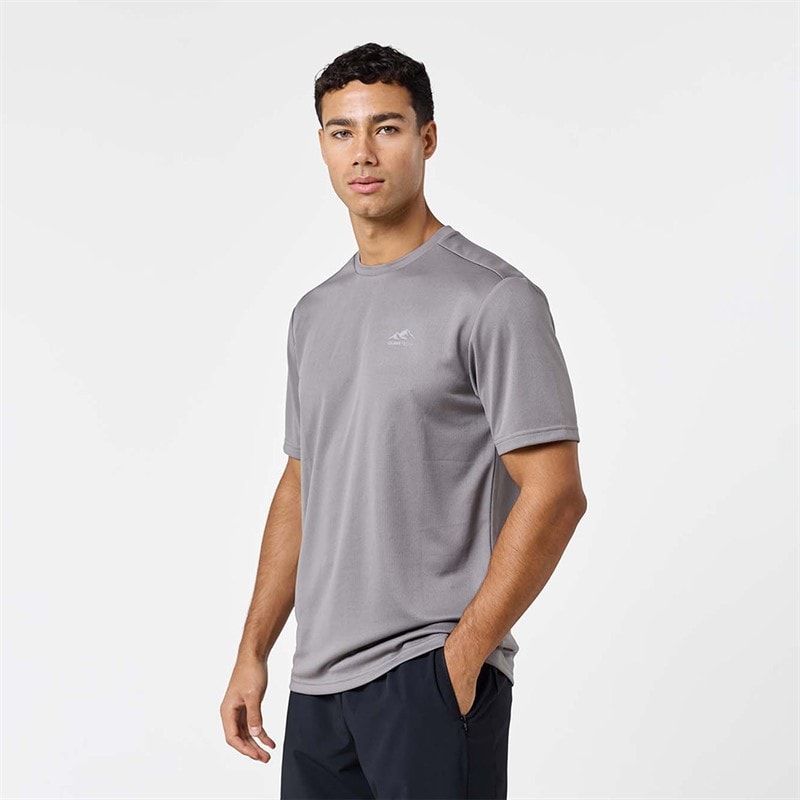 Closure London Mens Core Tech T-Shirt Mid Grey - Image 1