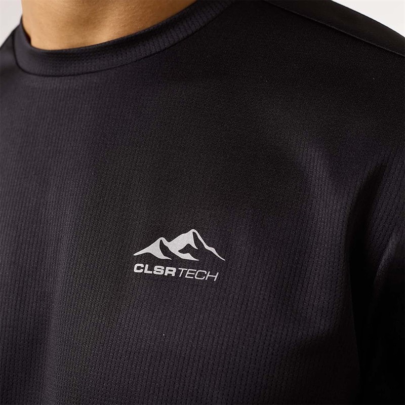 Closure London Mens Core Tech T-Shirt Black - Image 3