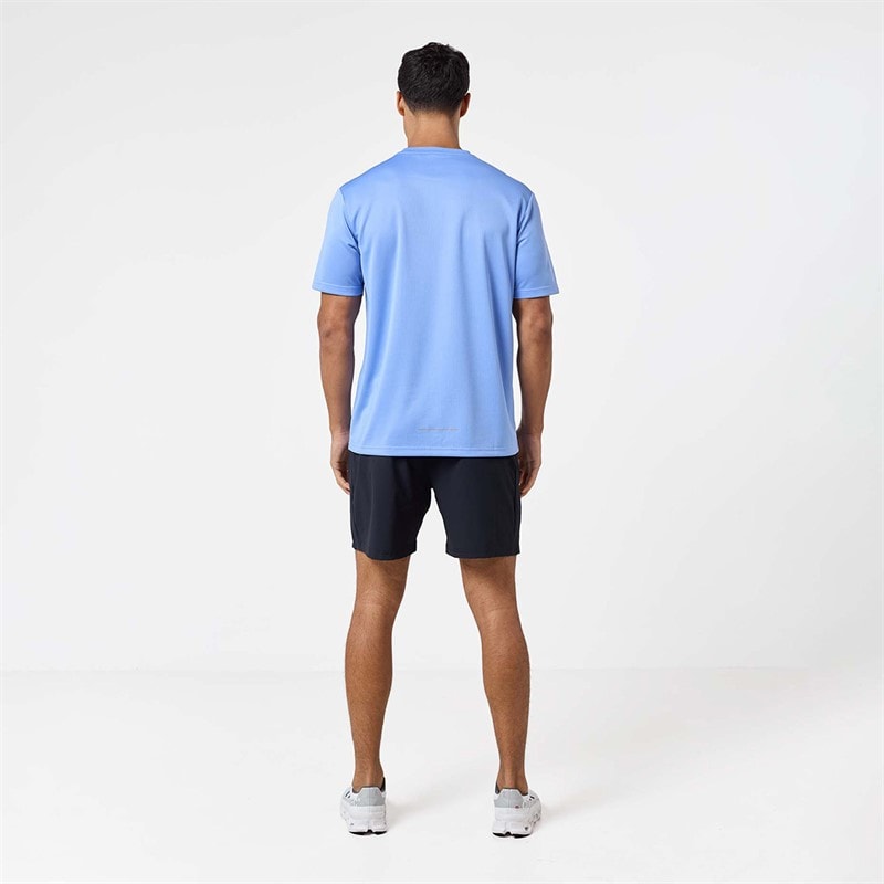 Closure London Mens Core Tech T-Shirt Cornflower Blue - Image 2