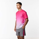 Closure London Mens Gradient Print T-Shirt And Shorts Set Pink/Charcoal