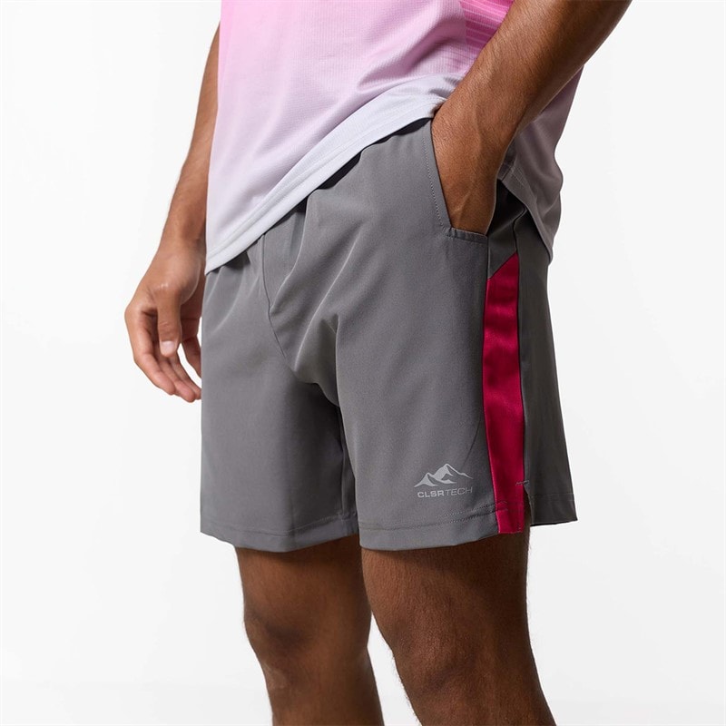 Closure London Mens Gradient Print T-Shirt And Shorts Set Pink/Charcoal - Image 5