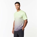 Closure London Mens Ombre Poly T-Shirt Lime/Charcoal