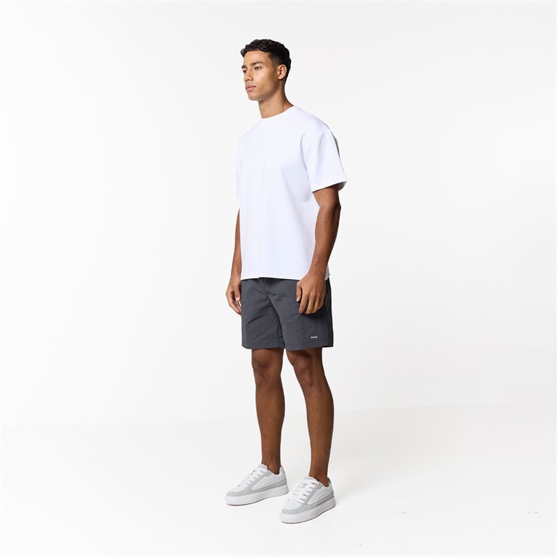 Closure London Mens Zip Tech Pocket Shorts Charcoal - Image 2