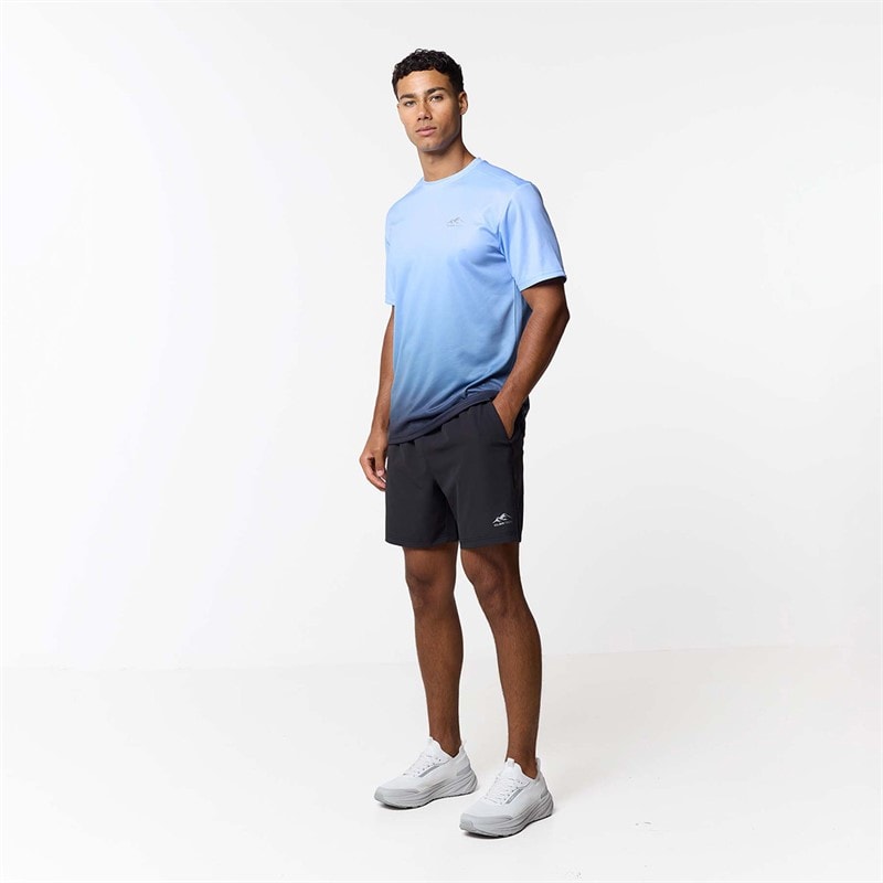 Closure London Mens Ombre Poly T-Shirt /Charcoal Blue - Image 2