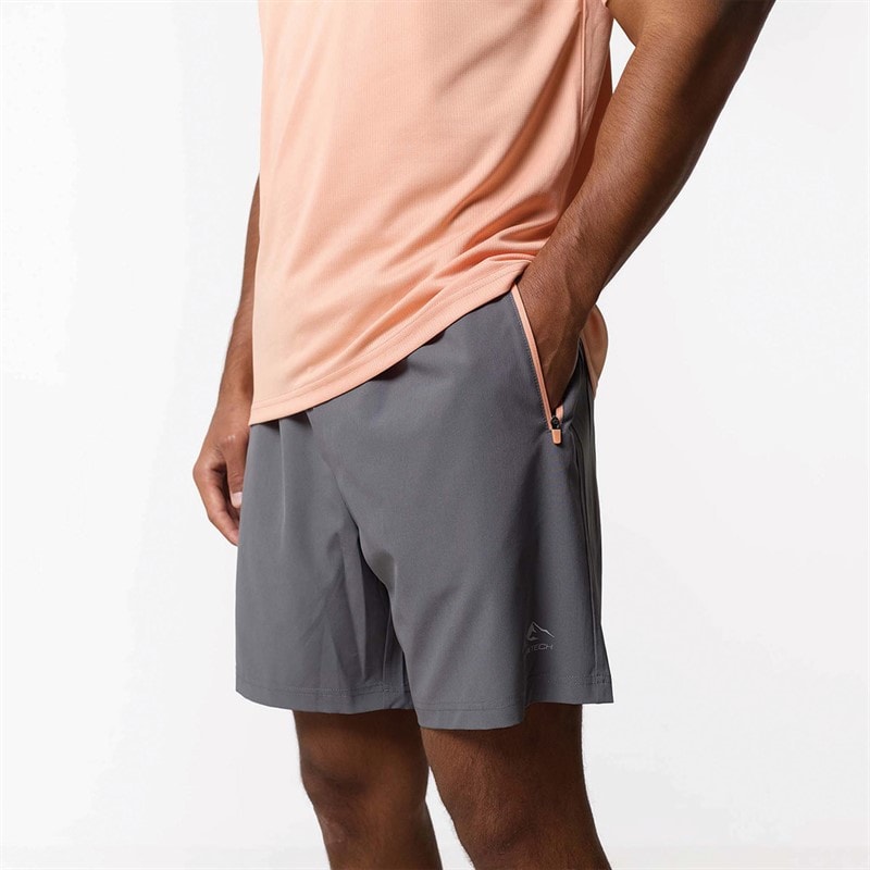 Closure London Mens Contrast Zip Tri Set Charcoal/Peach - Image 4