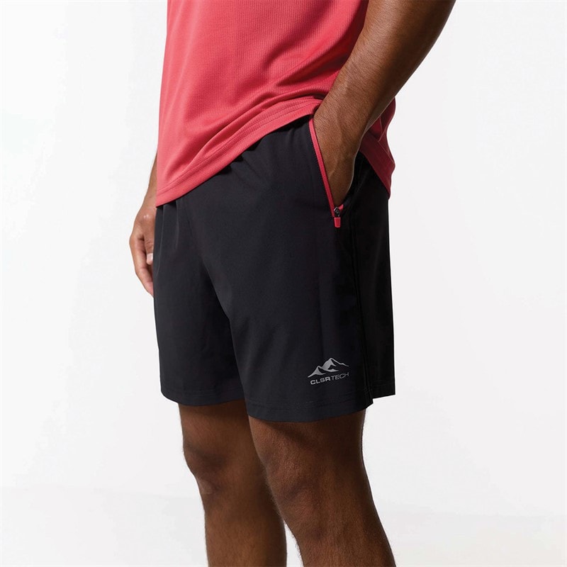 Closure London Mens Contrast Zip Tri Set Black/Corel Red - Image 4