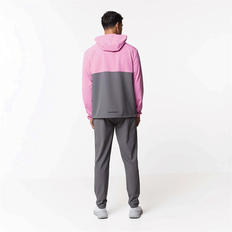Closure London Mens Tech Tracksuit Charcoal/Pink - Image 2