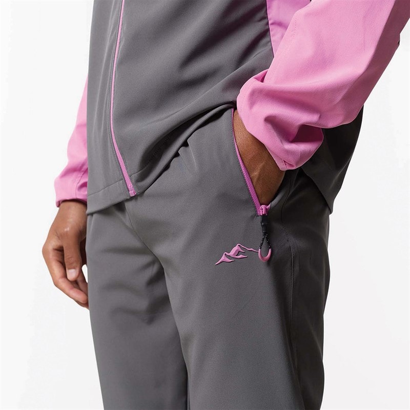 Closure London Mens Tech Tracksuit Charcoal/Pink - Image 4