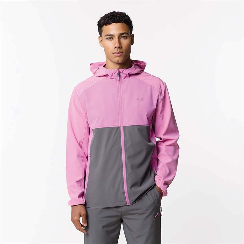 Closure London Mens Tech Tracksuit Charcoal/Pink - Image 5