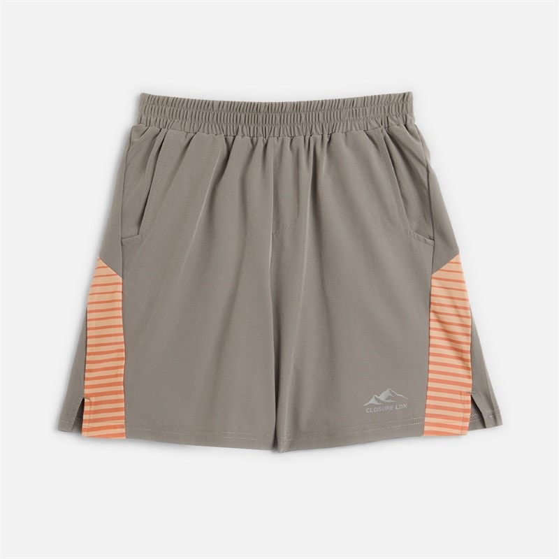 Closure London Boys Gradient Print T-Shirt And Shorts Set Coral/Mid Grey - Image 3