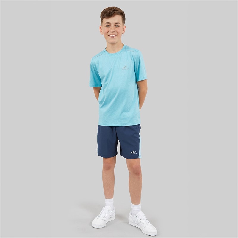 Closure London Boys Space Dye T-Shirt And Shorts Training Set Sky Blue/Navy - Image 4