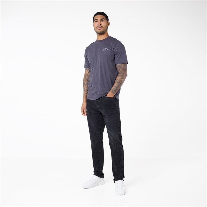 Closure London Mens Atelier Essentials T-Shirt Charcoal - Image 2