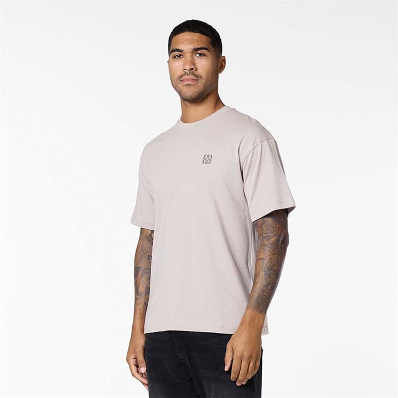 Closure London Mens Emblem T-Shirt Stone - Image 1