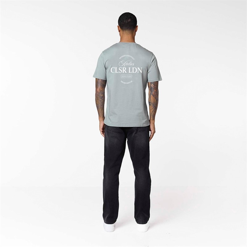 Closure London Mens Atelier Essentials T-Shirt Sage - Image 4