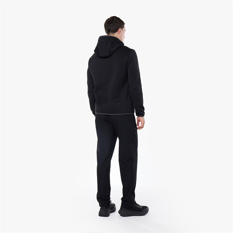 Closure London Mens Tech Knit Zip Through Jacket Black - Image 3