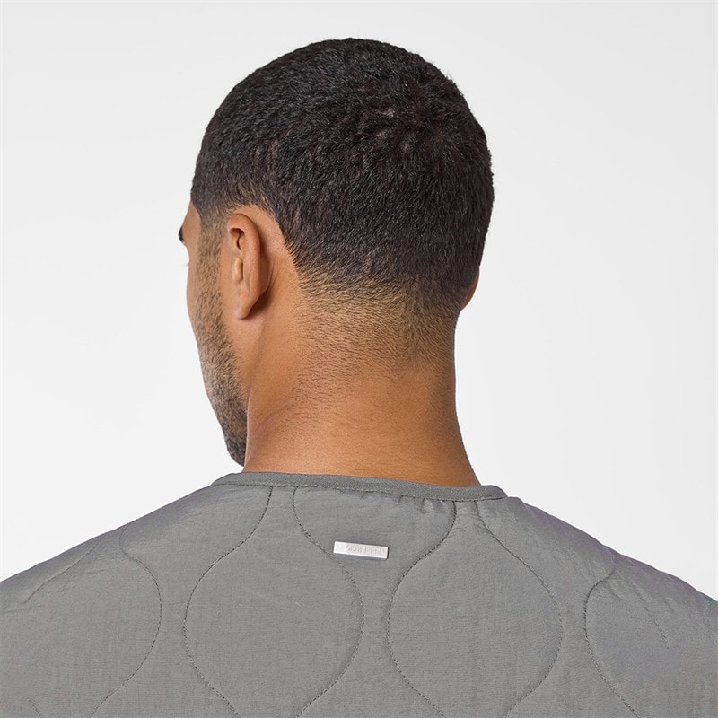 Closure London Mens Onion Quilted Gilet Mid Grey - Image 5